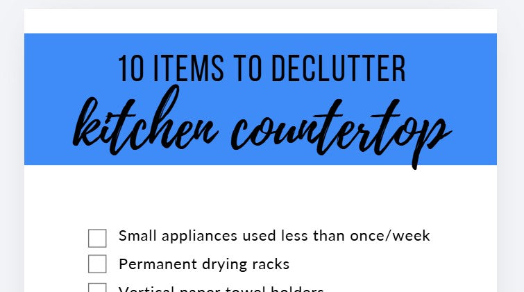 Streamline Your Kitchen Countertop: 10 Things To Declutter